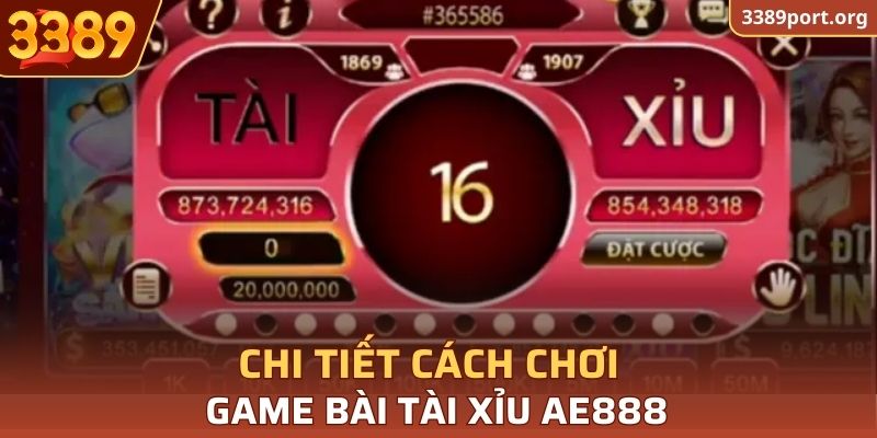 Cách đặt cược cơ bản nhất trong Tài Xỉu 3389